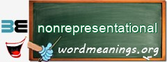 WordMeaning blackboard for nonrepresentational